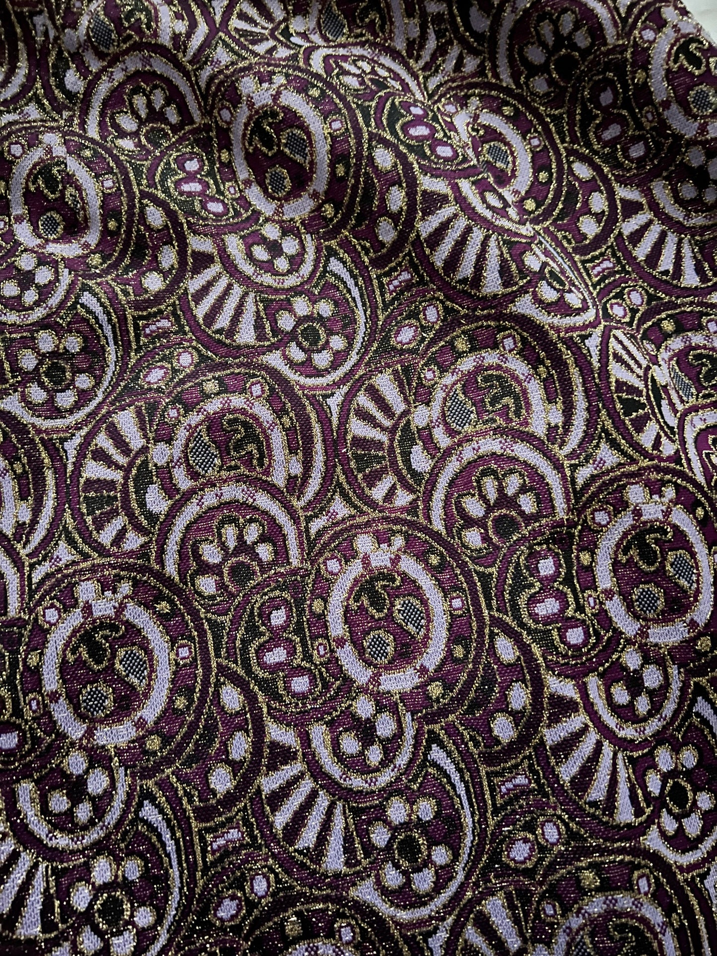60s/70s purple and gold shimmery skirt, Size S