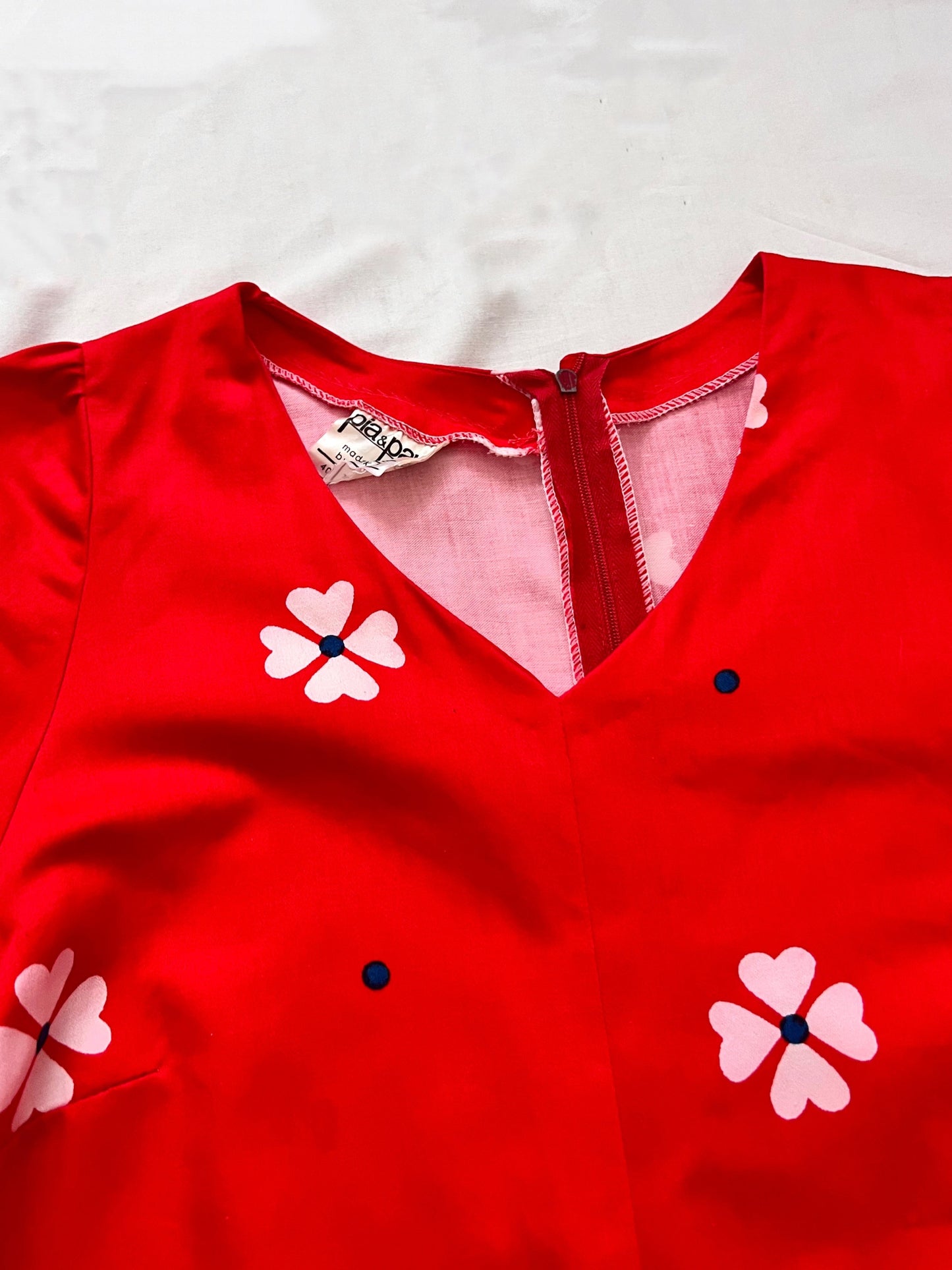 70s Pia & Paula cotton dress, Size M