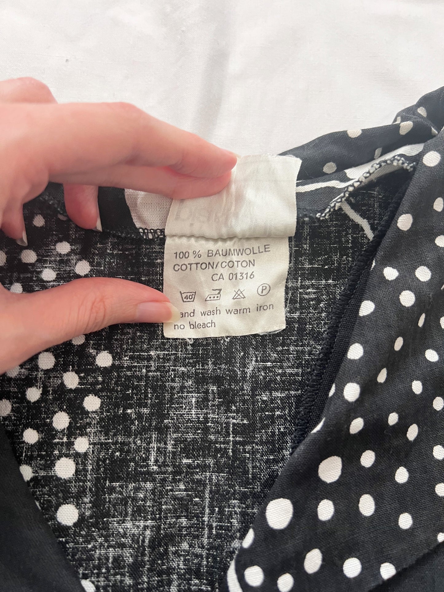 70s Pia & Paula cotton dress, Size S