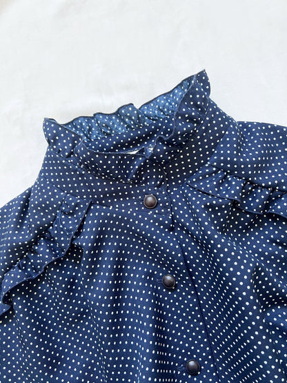 Blue polka dot dress, Size M