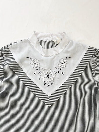 70s/80s prairie inspired top, Size S-M