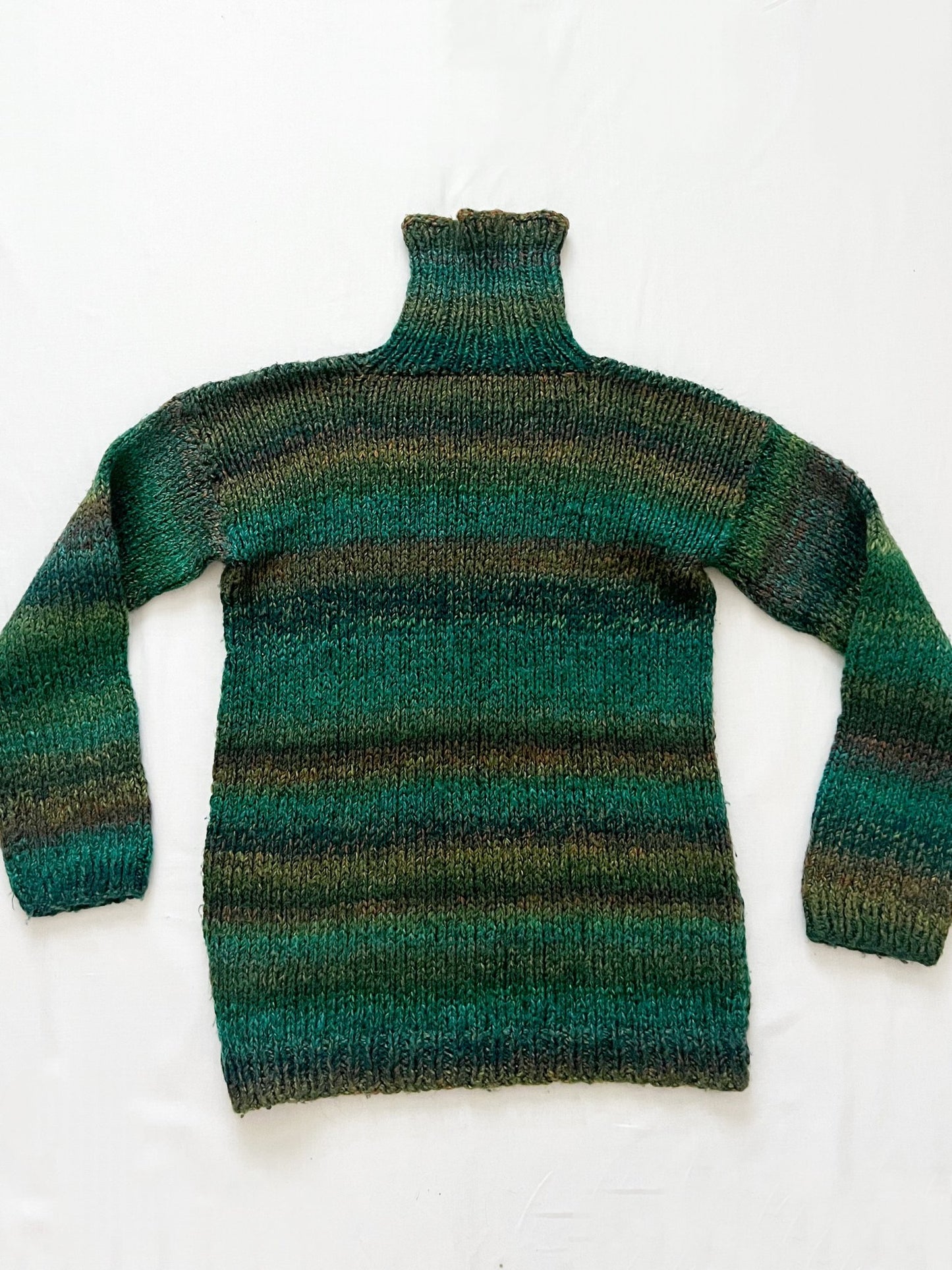 Green turtleneck sweater, Size S