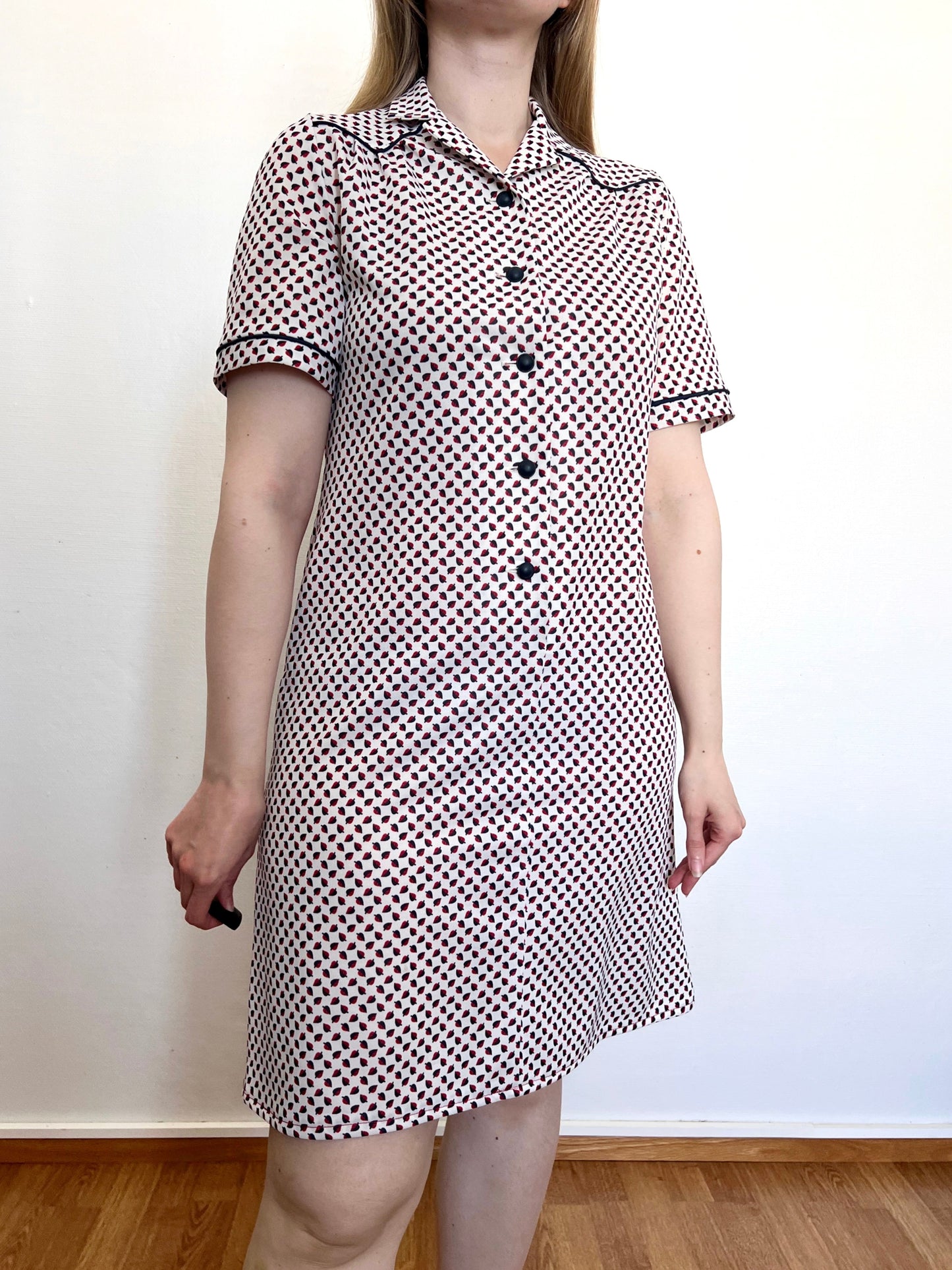 60s leaf dress, Size M
