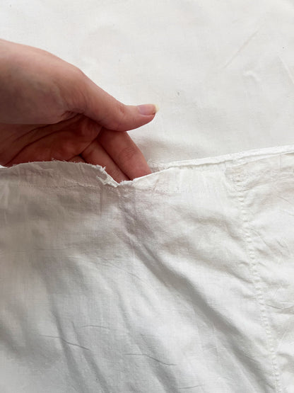Antique white cotton midi skirt, Size S-M