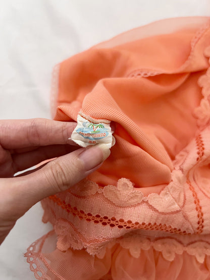 60s peach nightgown, Size S