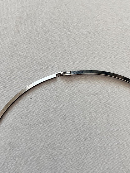 70s black stone choker necklace