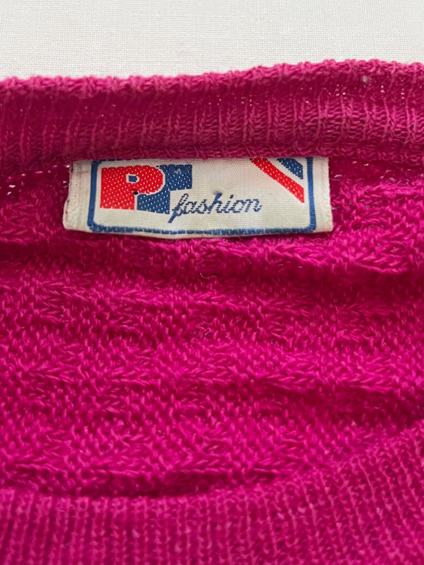 Pink textured sweater, Size M