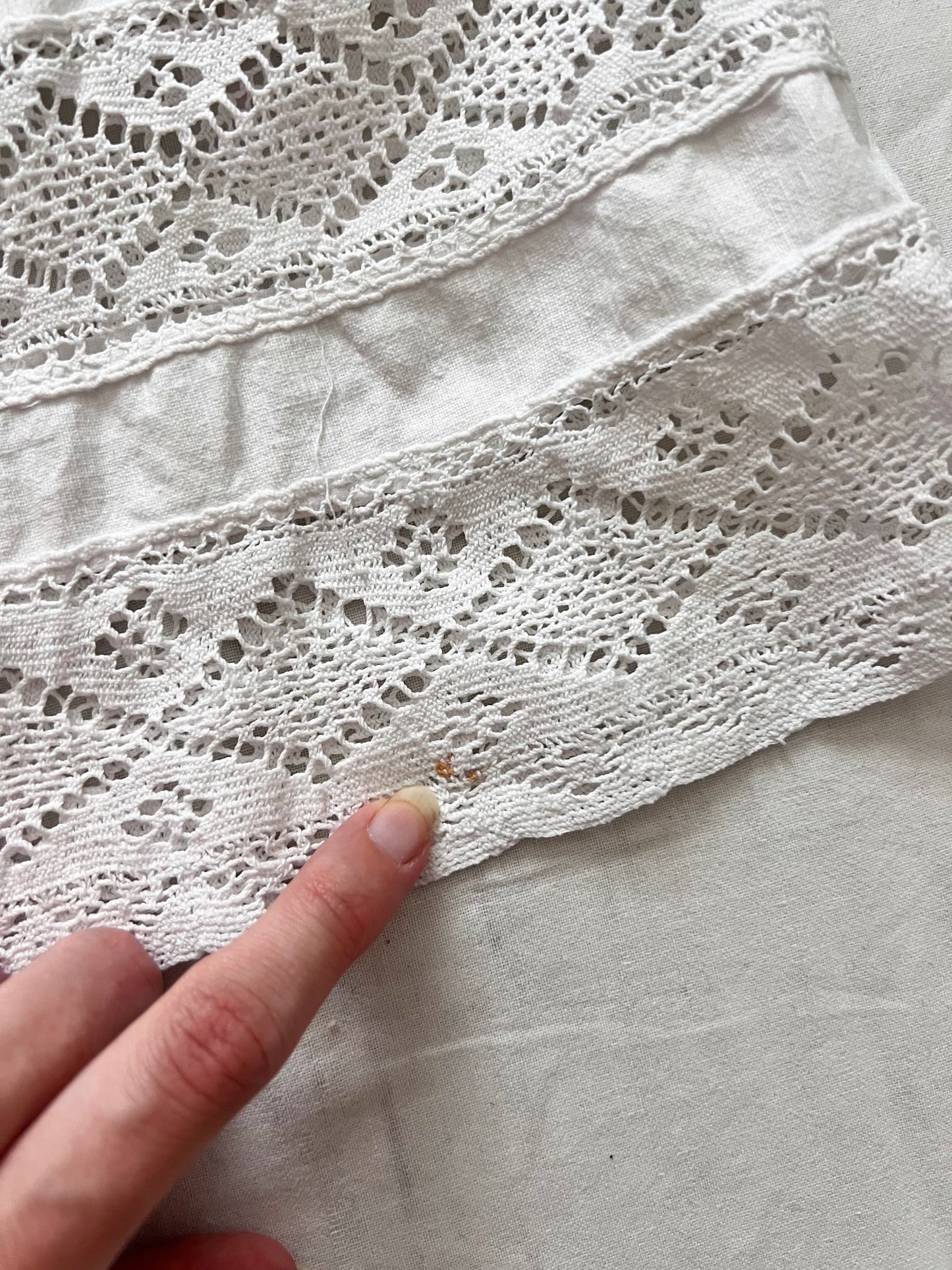 Antique Edwardian white skirt, Size XS