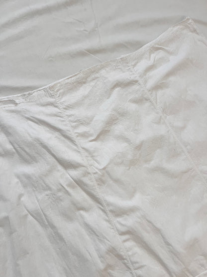 Antique white cotton midi skirt, Size S-M