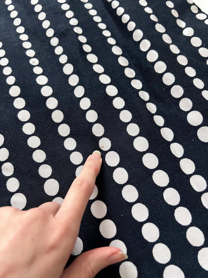 70s cotton polka dot skirt, Size XS-S