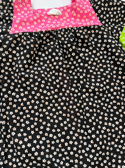 70s Pia & Paula cotton floral top, Size S