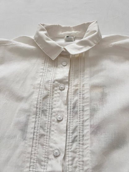80s/90s flower market stall embroidery blouse, Size M
