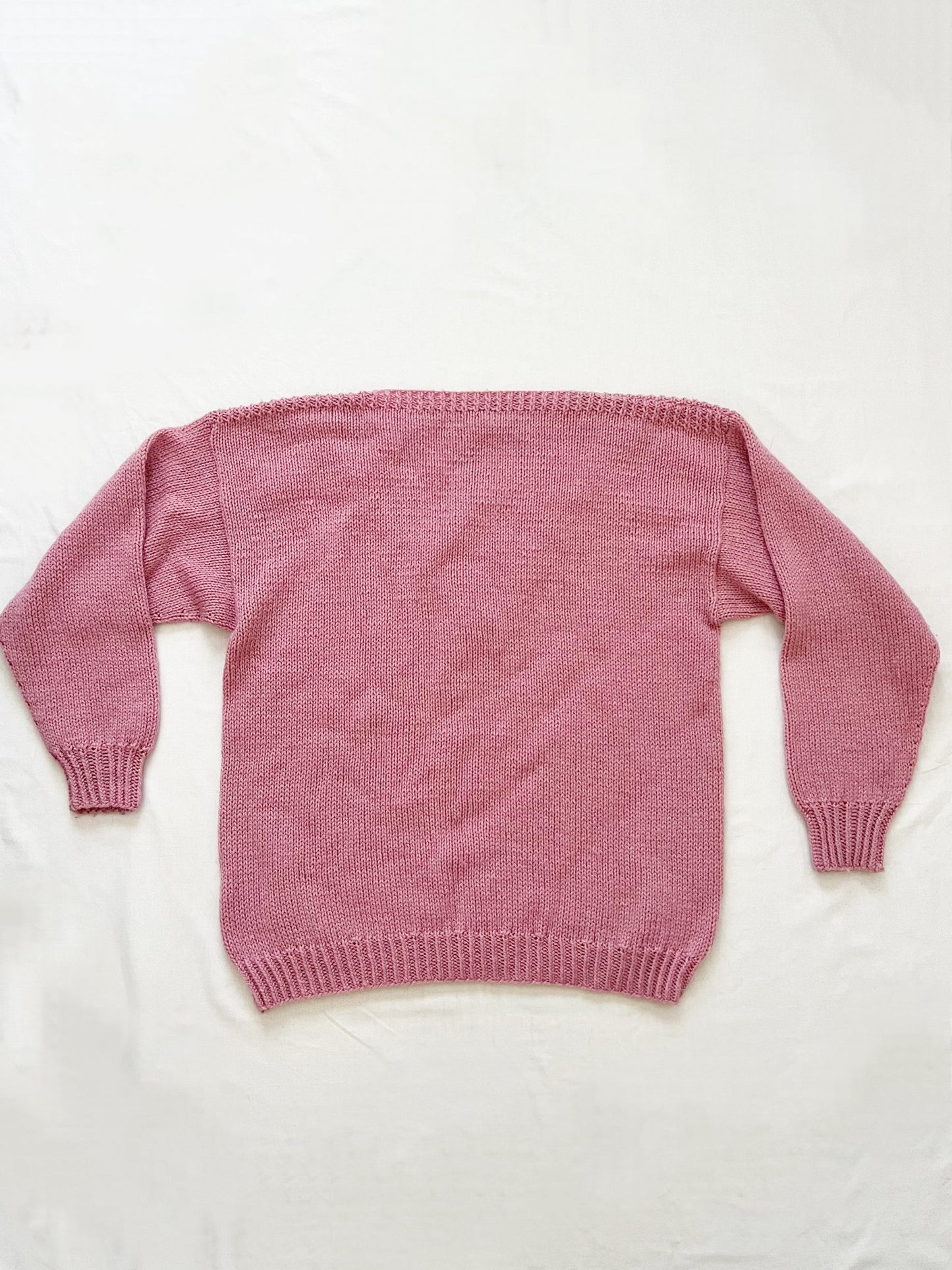 Pink bobble sweater, Size L-XL