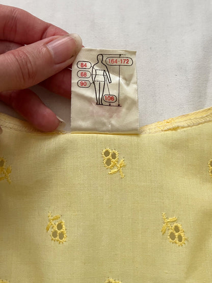 70s butter yellow dress, Size XS-S