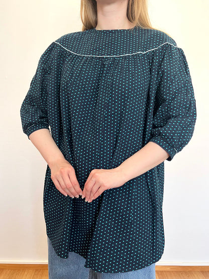 80s loose fitting/maternity blouse, Size S