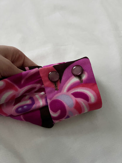 60s flower pattern dress, Size M