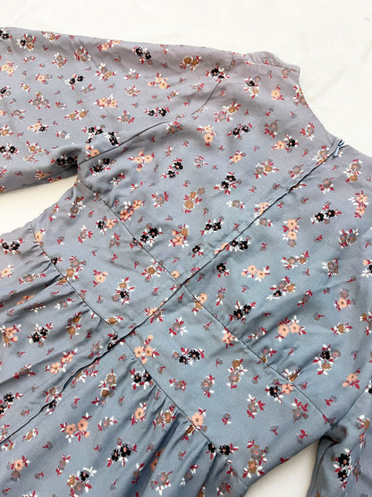 Gray flower dress, Size S