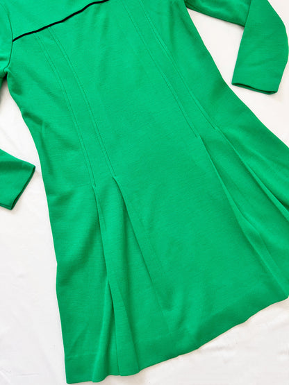 60s green dress, Size M