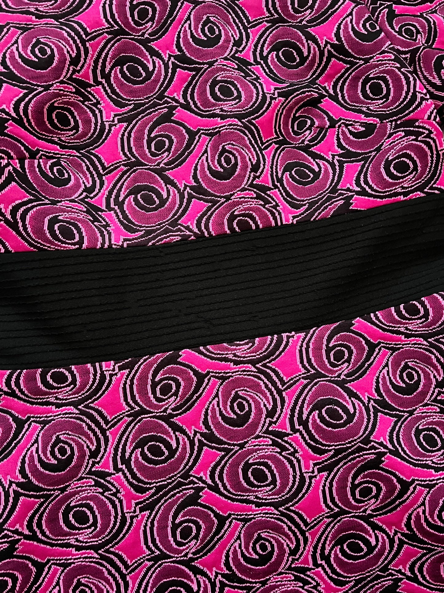 60s bold pattern mini dress, Size S