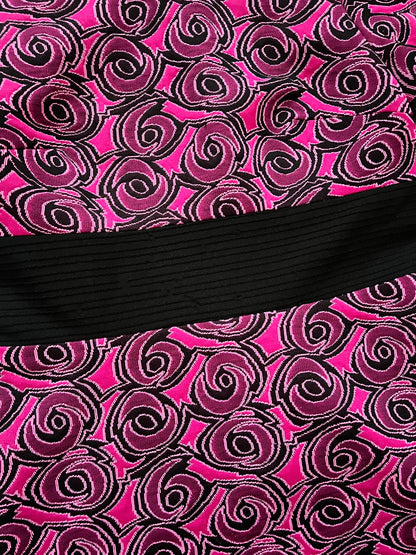 60s bold pattern mini dress, Size S