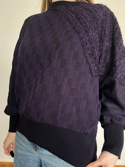 70s purple sweater, Size L-XL