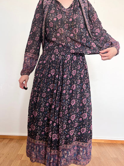 70s Indian gauze cotton set, Size XS