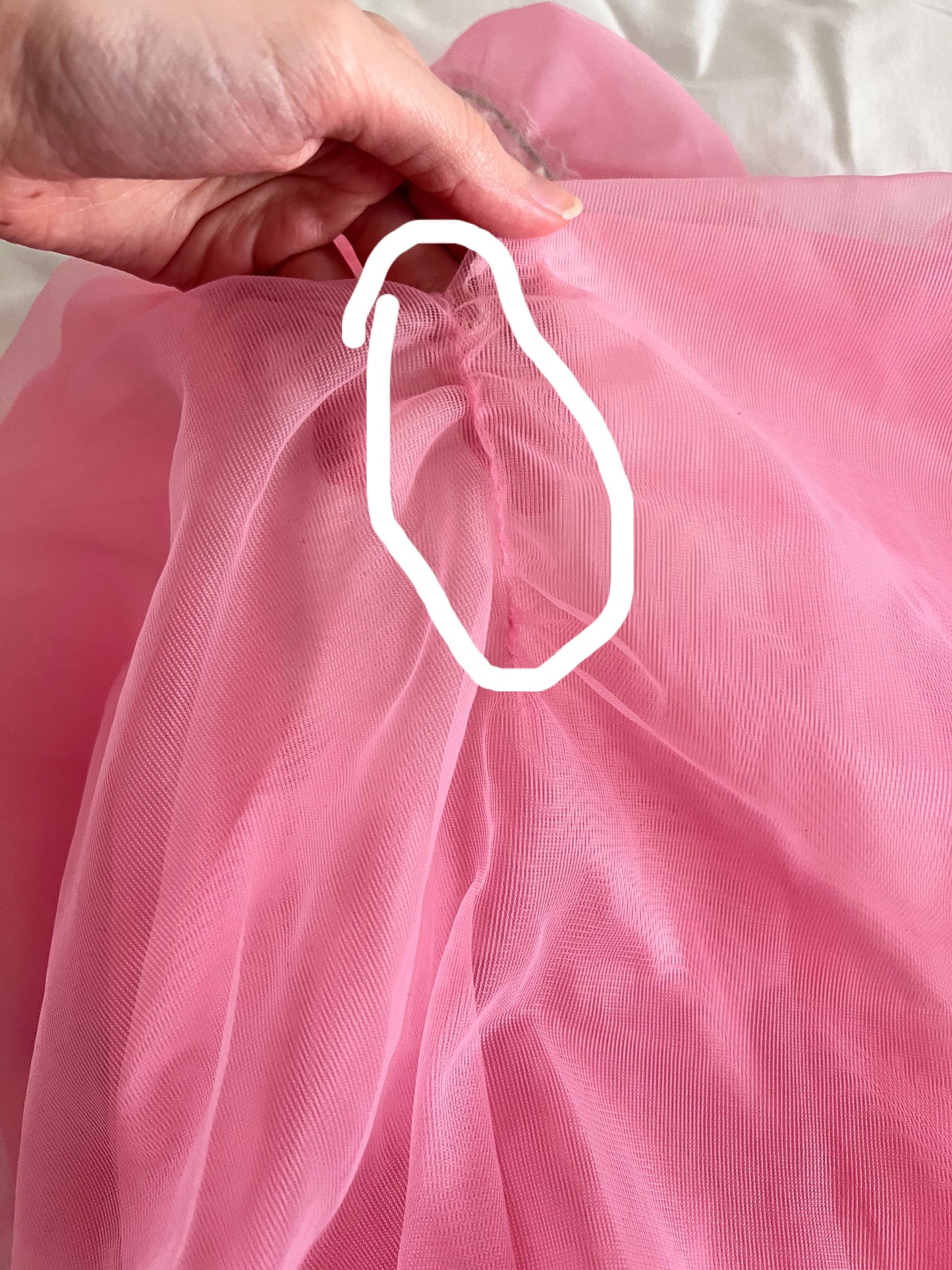60s pink nightgown, Size M-L