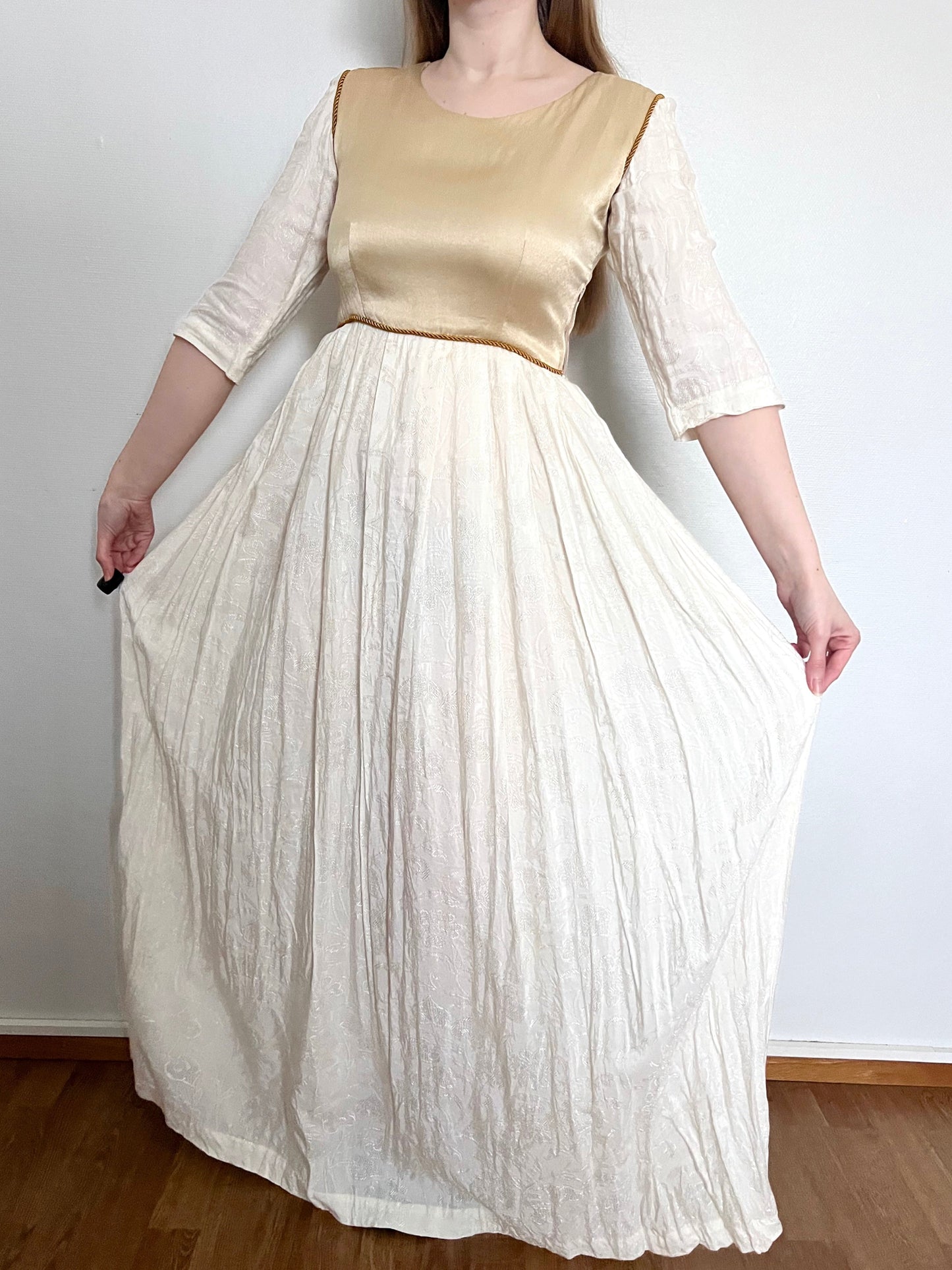 60s/70s Medieval revival maxi dress, Size S