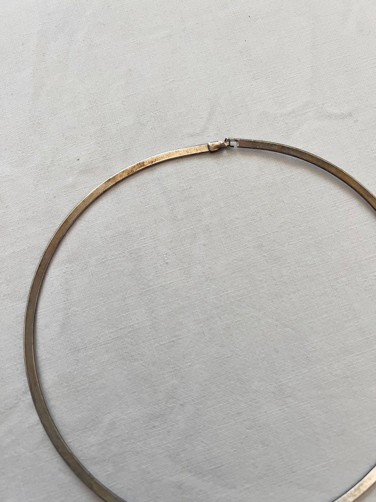 70s black stone choker necklace