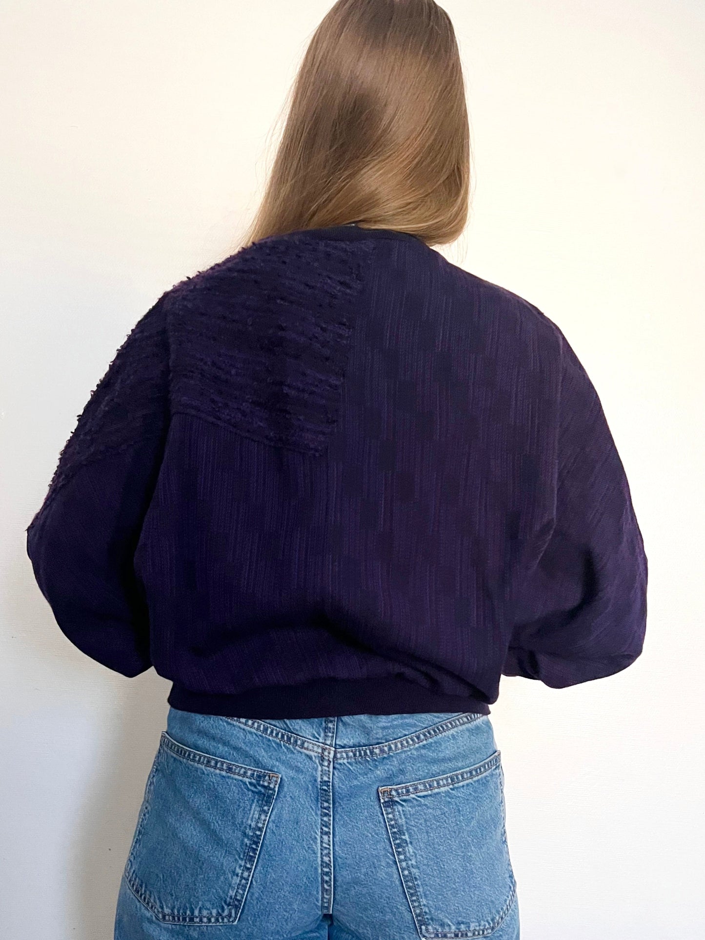 70s purple sweater, Size L-XL
