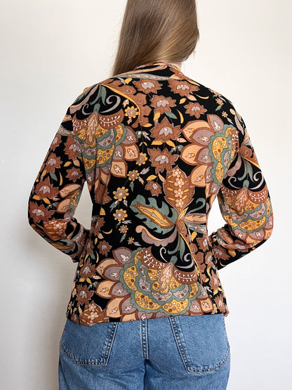 70s pattern top, Size M-L