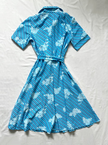 Blue a-line dress, Size M-L