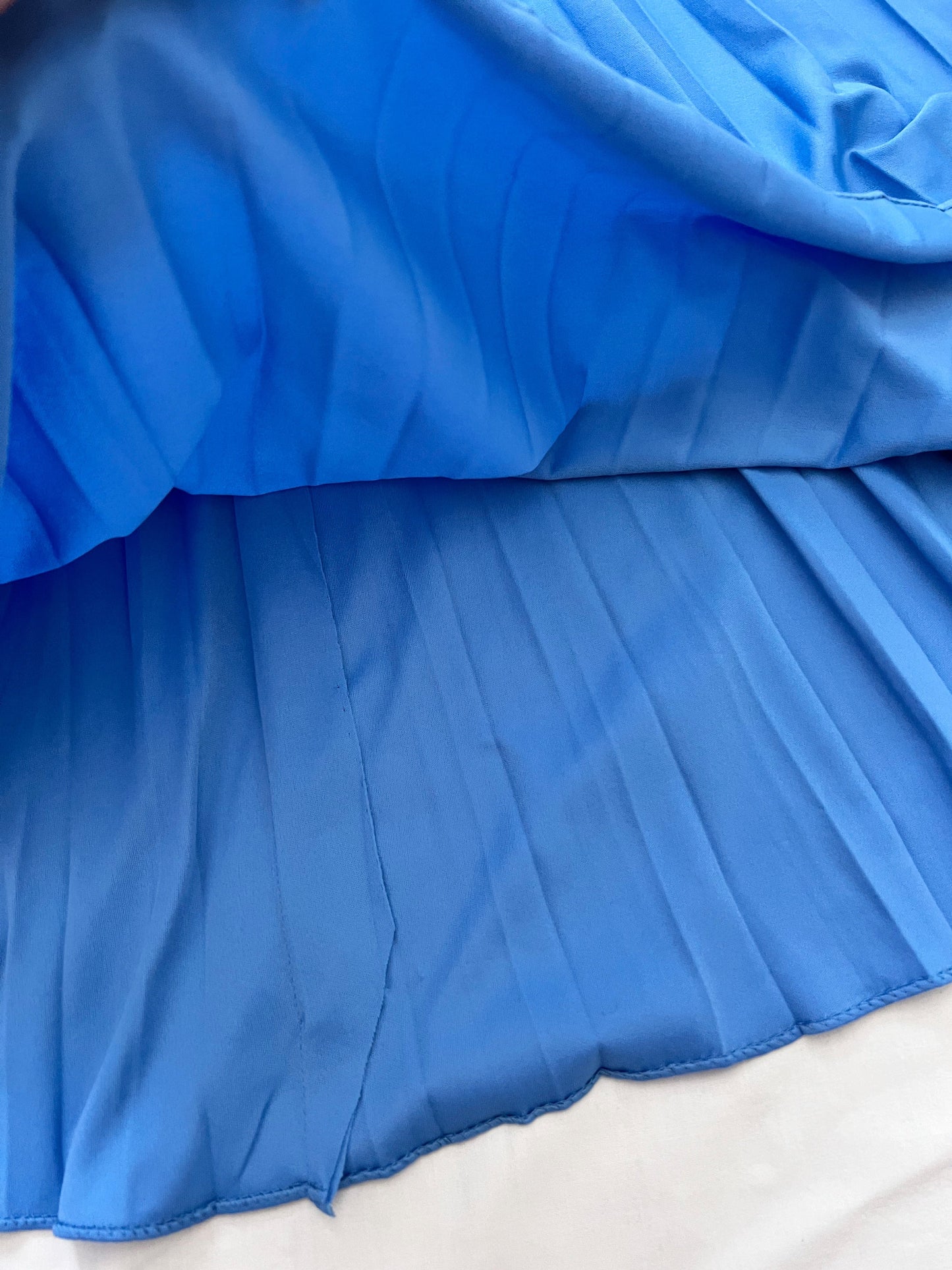 70s blue cape dress, Size L