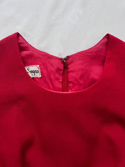 Red trim dress, Size XS-S