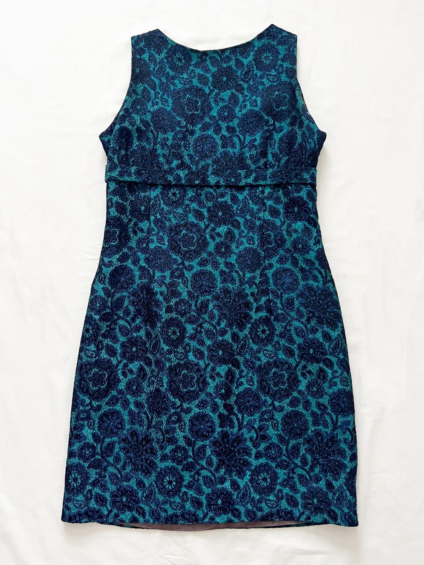 60s glitter blue mini dress, Size XS