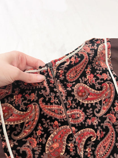 60s brown dress, Size S-L