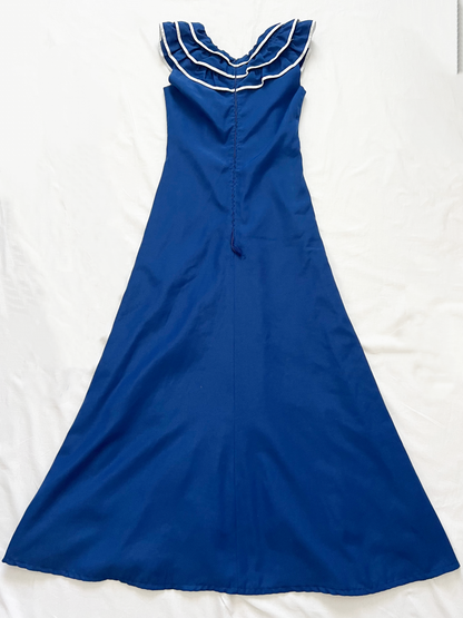 Blue ruffle dress, Size XS