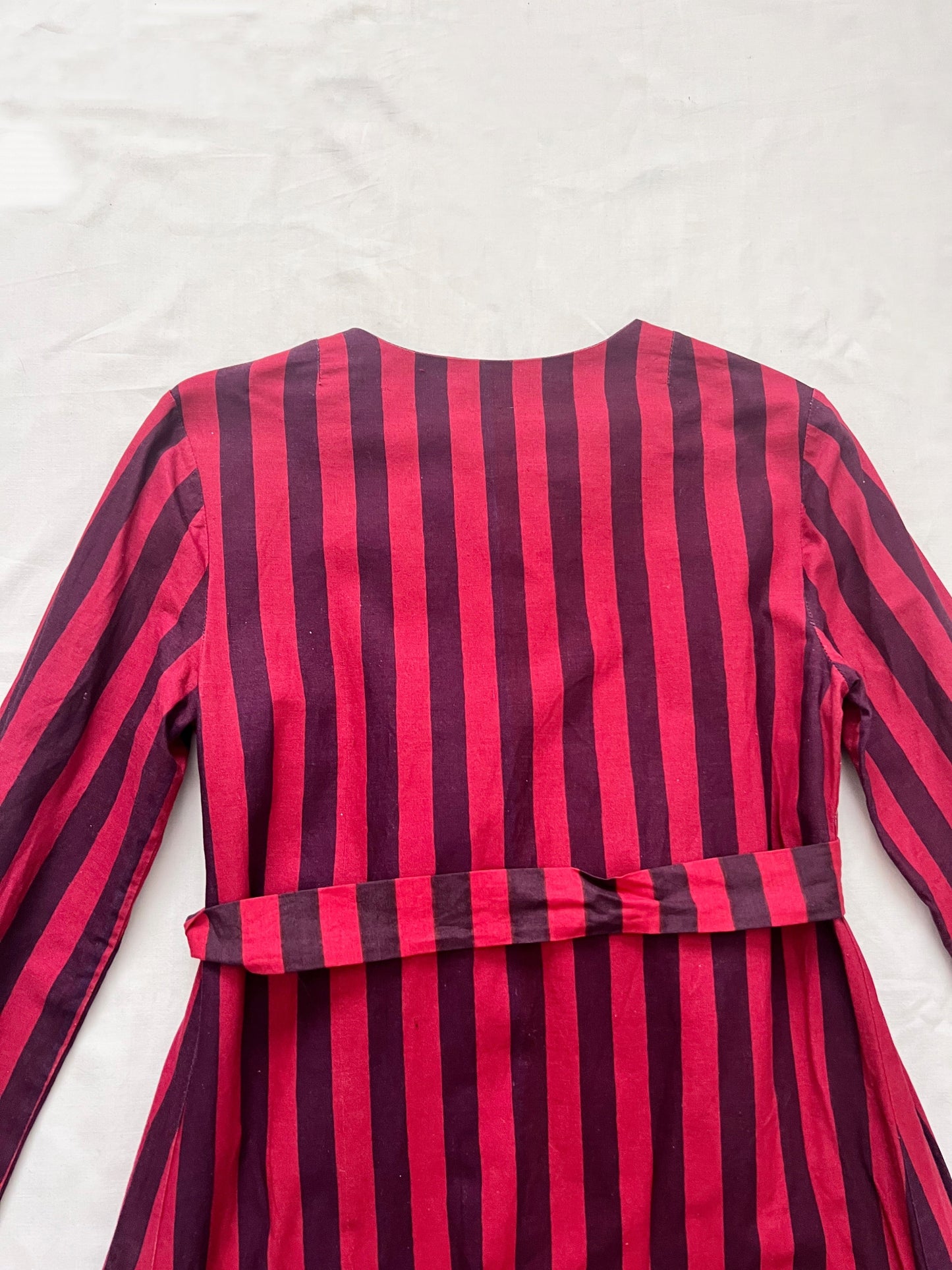 70s Marimekko striped dress, Size XS