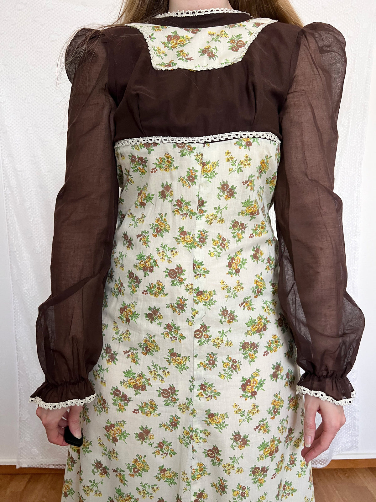 70s Victorian-inspired maxi dress, Size XS-S