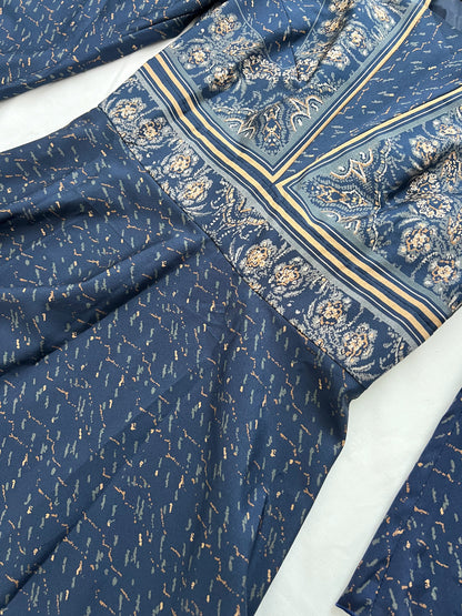 70s dramatic sleeve maxi dress, Size S-M