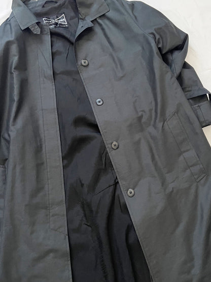70s black trench coat, Size M