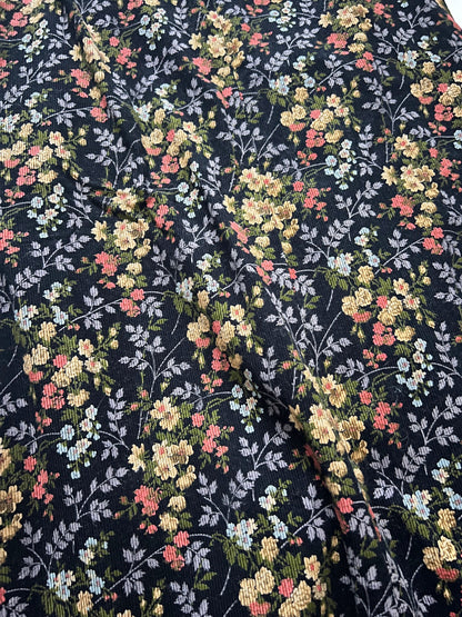 70s corduroy flower skirt, Size S