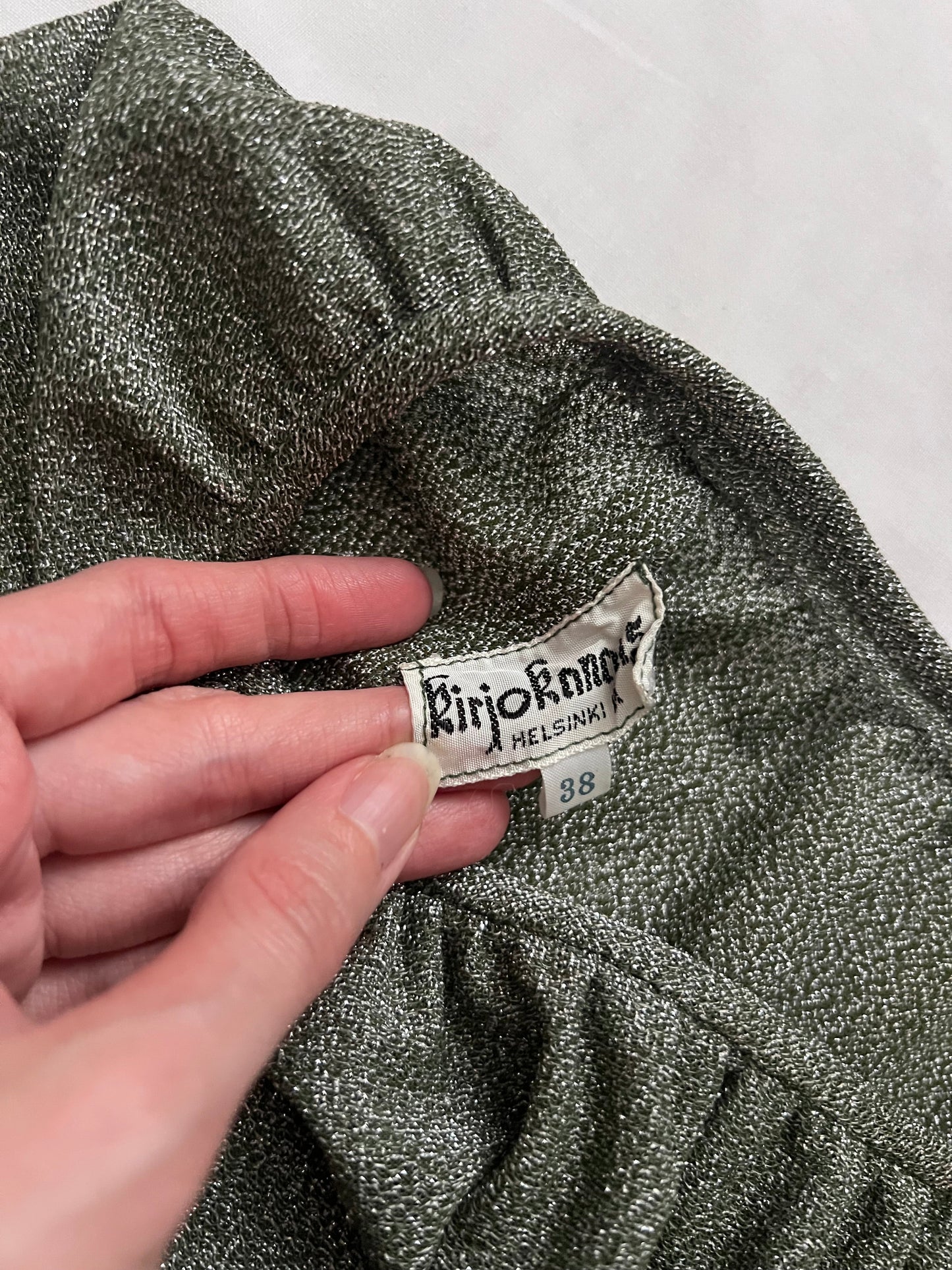 60 silver sparkly gown, Size M