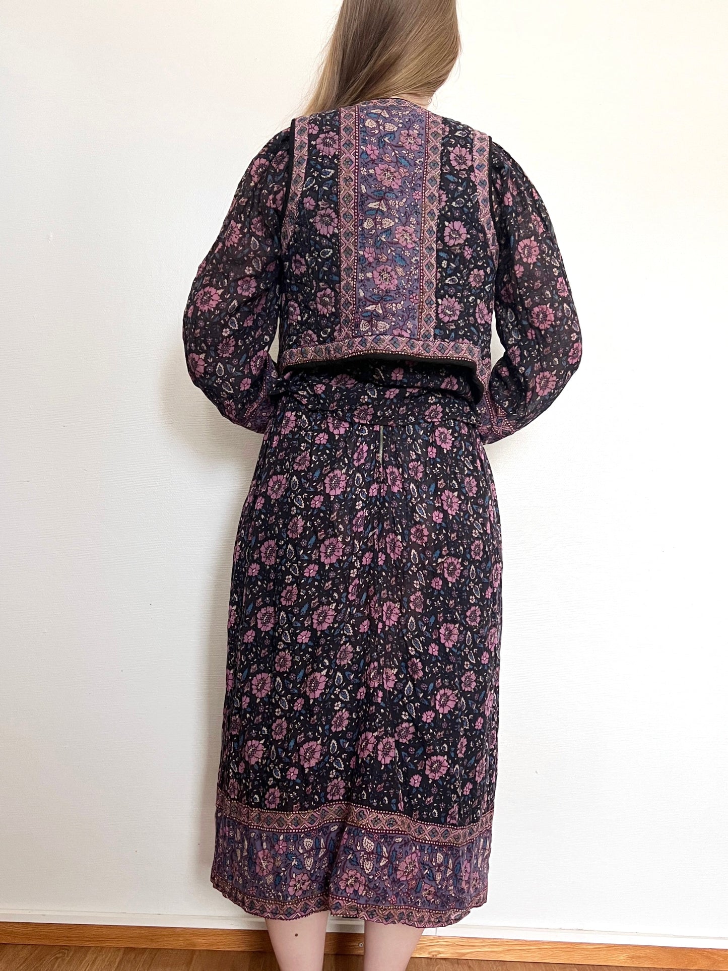 70s Indian gauze cotton set, Size XS