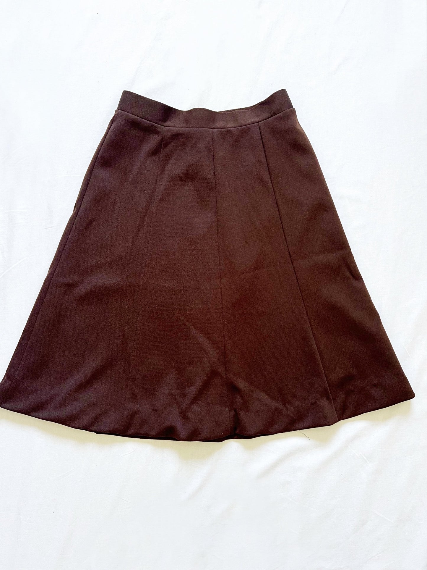 Brown 70s skirt, Size XS-S