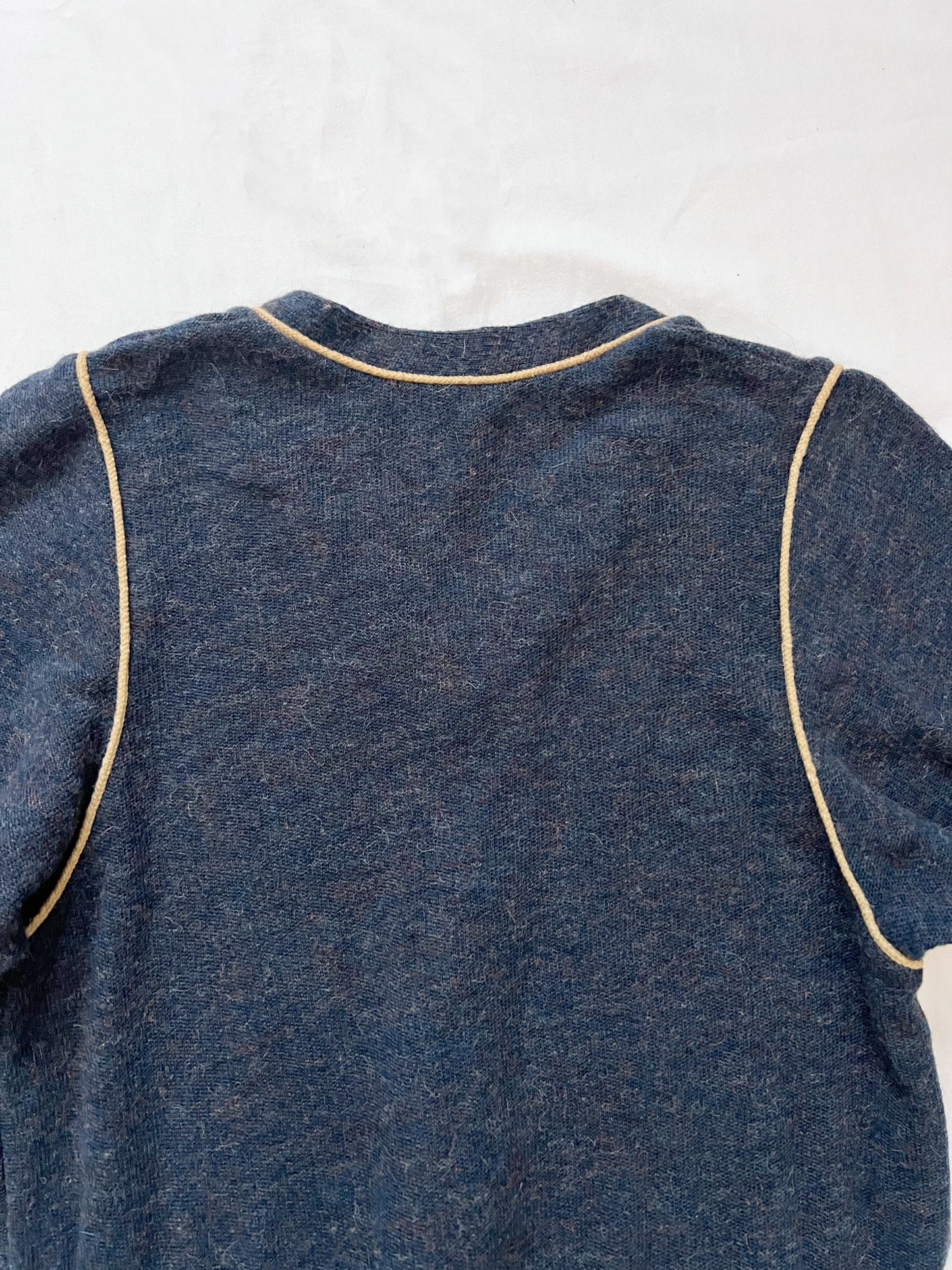 70s gray knit dress, Size S-M