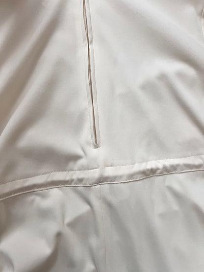 70s white lace detail dress, Size S