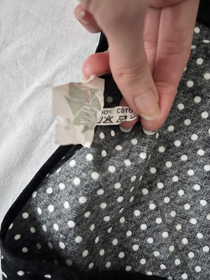 70s black and white vest, Size M-L