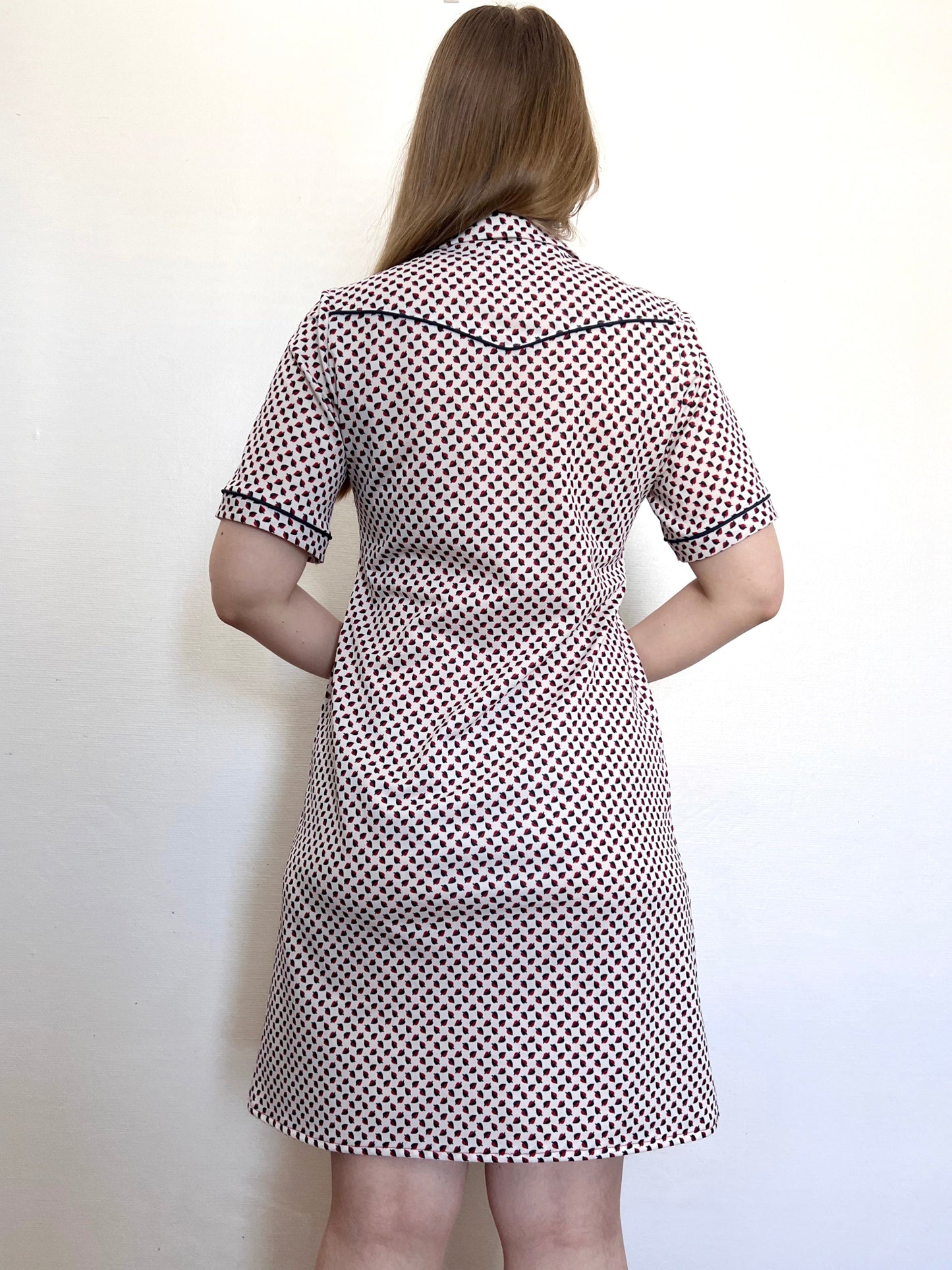 60s leaf dress, Size M