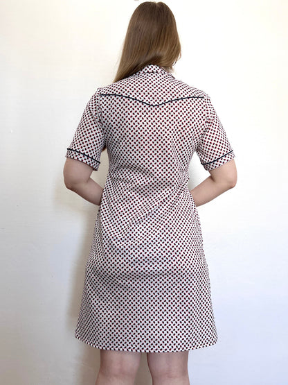 60s leaf dress, Size M